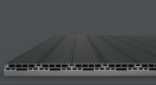 Wpc dielen mit schienensystem - wpc,